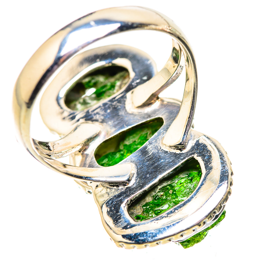 Chrome Diopside Rings handcrafted by Ana Silver Co - RING134074 - Photo 3