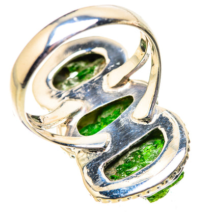 Chrome Diopside Rings handcrafted by Ana Silver Co - RING134074 - Photo 3