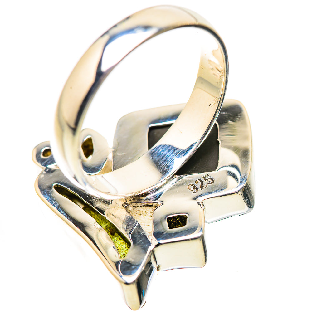 Spectro Pyrite Druzy Rings handcrafted by Ana Silver Co - RING134088 - Photo 3