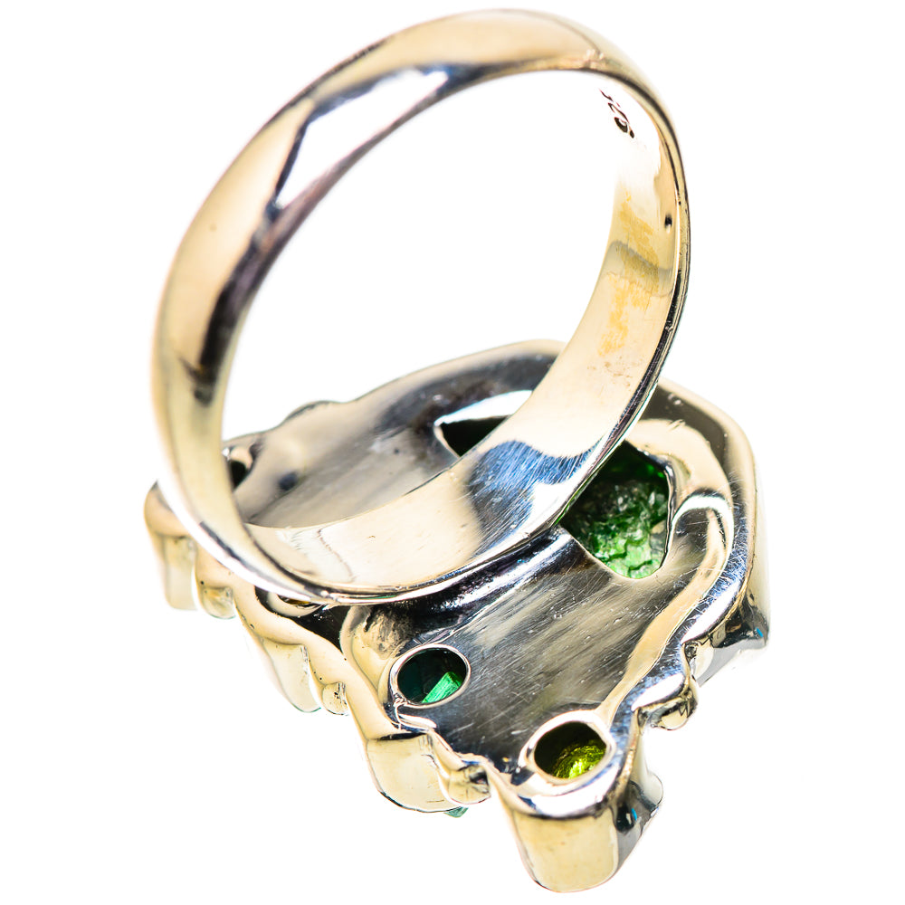 Chrome Diopside Rings handcrafted by Ana Silver Co - RING134100 - Photo 3