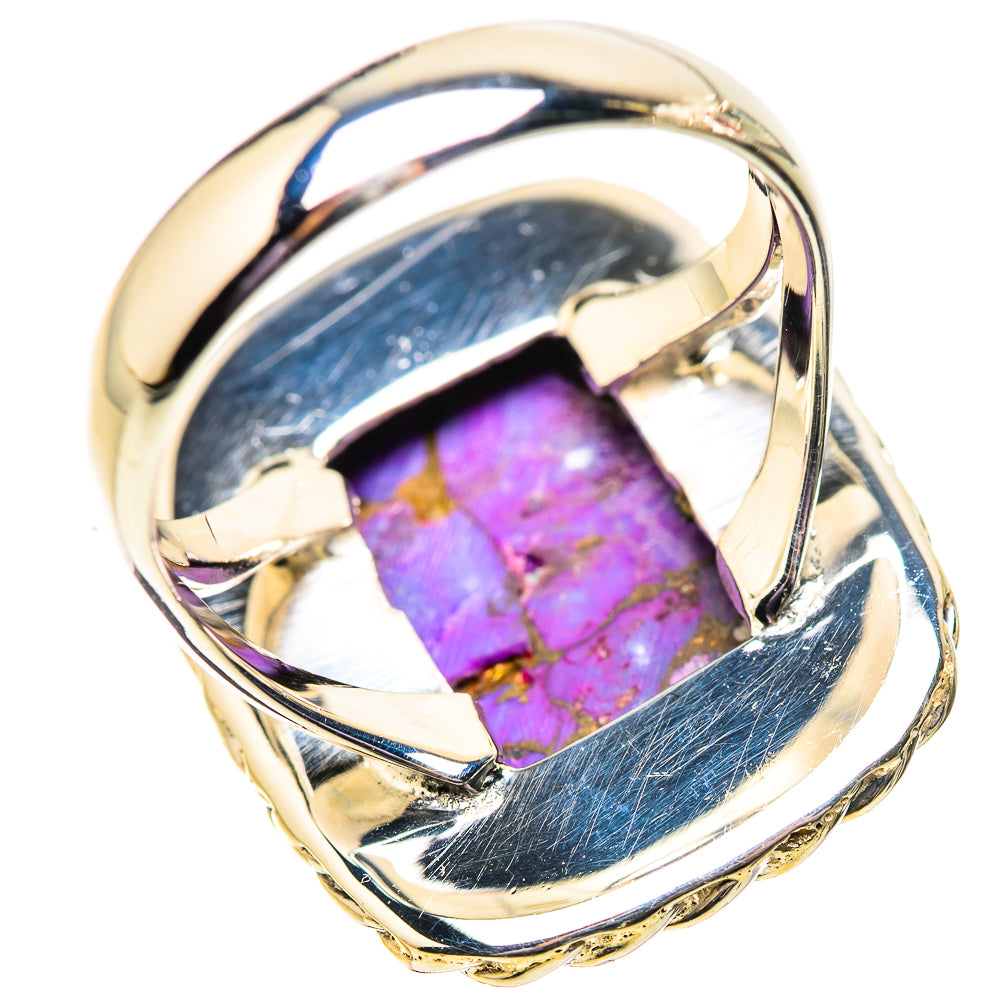 Purple Copper Composite Turquoise Rings handcrafted by Ana Silver Co - RING134105 - Photo 3