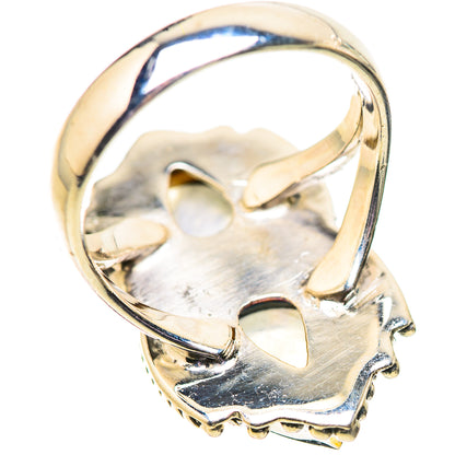 Rainbow Moonstone Rings handcrafted by Ana Silver Co - RING134110 - Photo 3