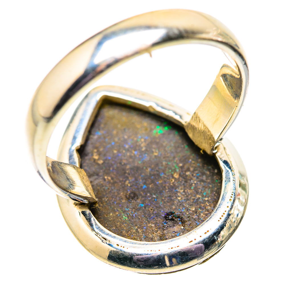 Andamooka Opal Rings handcrafted by Ana Silver Co - RING134112 - Photo 3