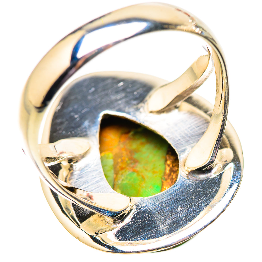 Green Copper Composite Turquoise Rings handcrafted by Ana Silver Co - RING134123 - Photo 3