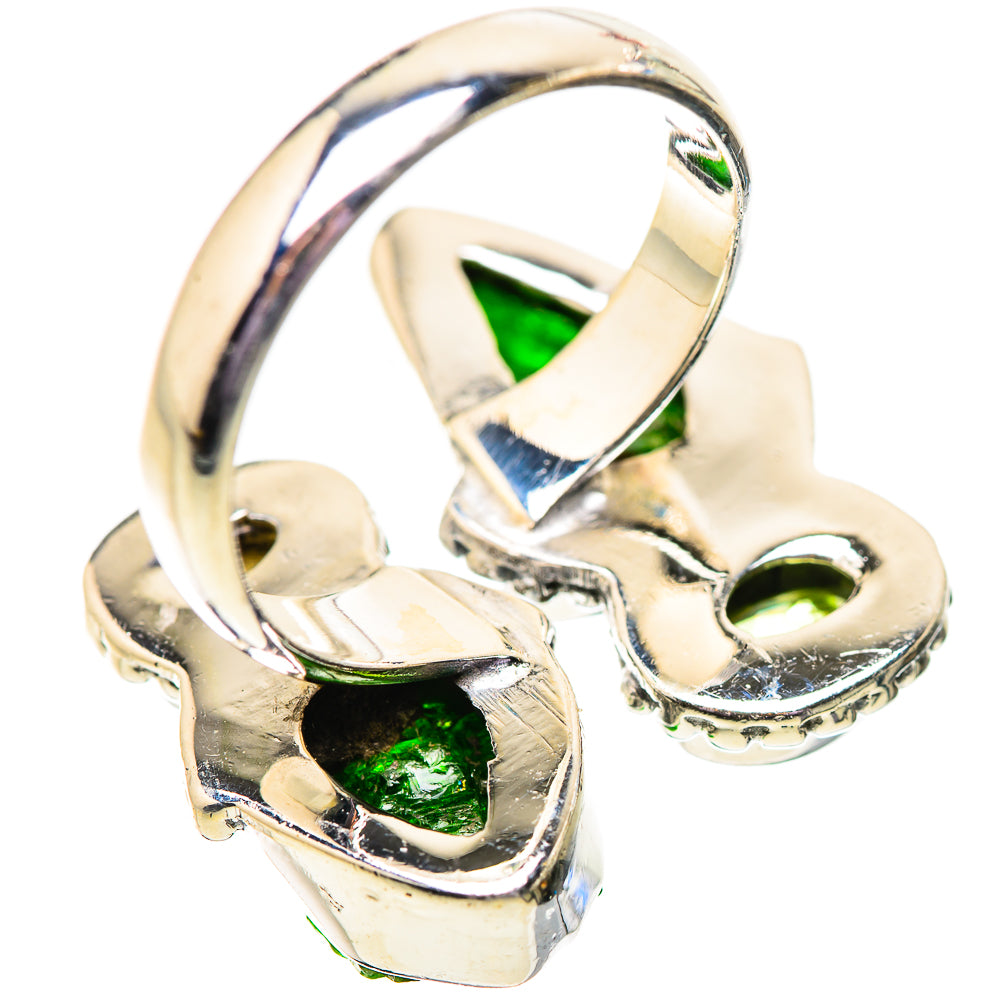 Chrome Diopside Rings handcrafted by Ana Silver Co - RING134126 - Photo 3