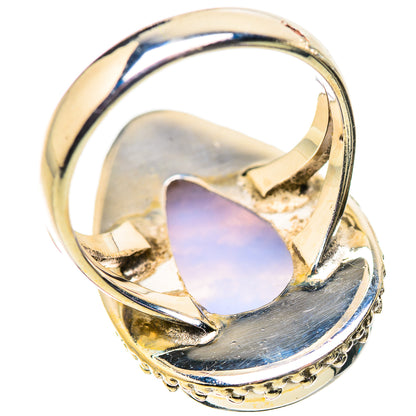 Blue Lace Agate Rings handcrafted by Ana Silver Co - RING134136 - Photo 3