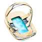 Larimar Rings handcrafted by Ana Silver Co - RING134142 - Photo 3
