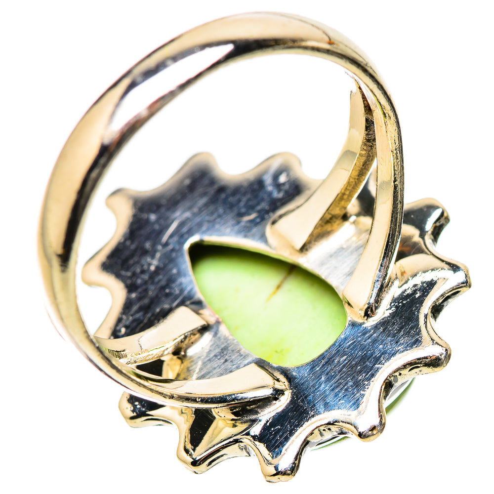 Lemon Chrysoprase Rings handcrafted by Ana Silver Co - RING134163 - Photo 3