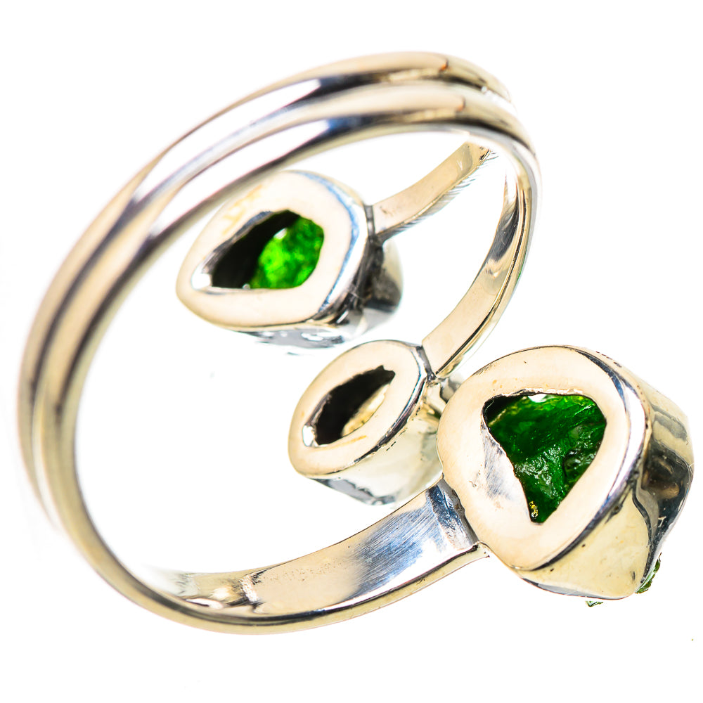 Chrome Diopside, Labradorite Rings handcrafted by Ana Silver Co - RING134167 - Photo 3