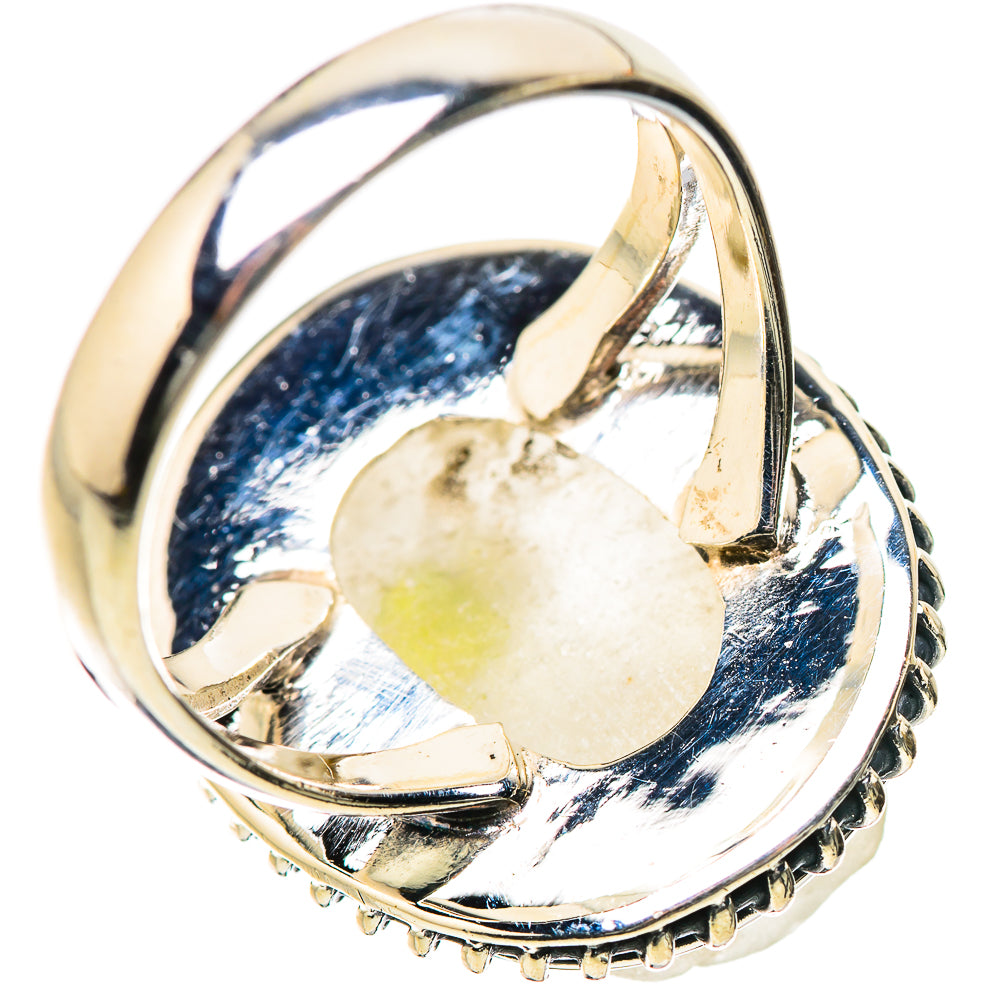 Green Tourmaline In Quartz Rings handcrafted by Ana Silver Co - RING134169 - Photo 3