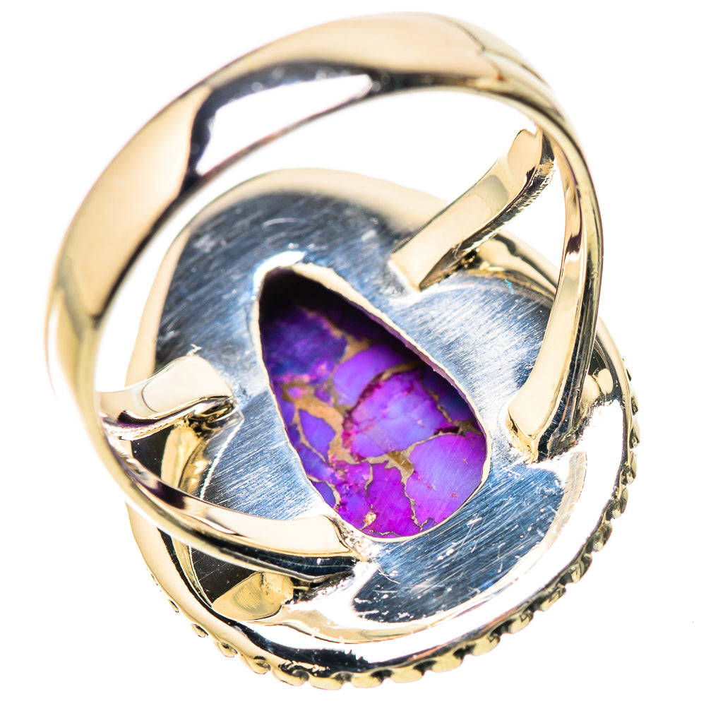 Purple Copper Composite Turquoise Rings handcrafted by Ana Silver Co - RING134173 - Photo 3