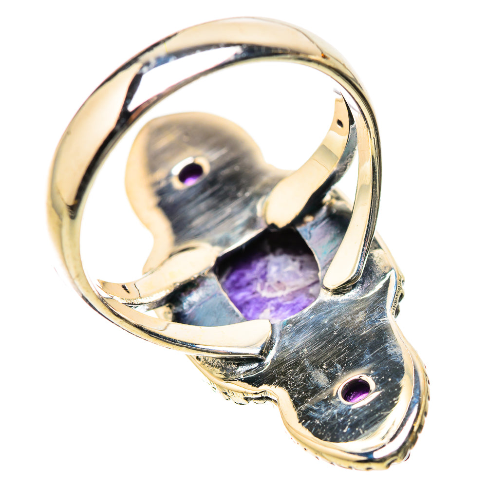 Charoite, Amethyst Rings handcrafted by Ana Silver Co - RING134174 - Photo 3
