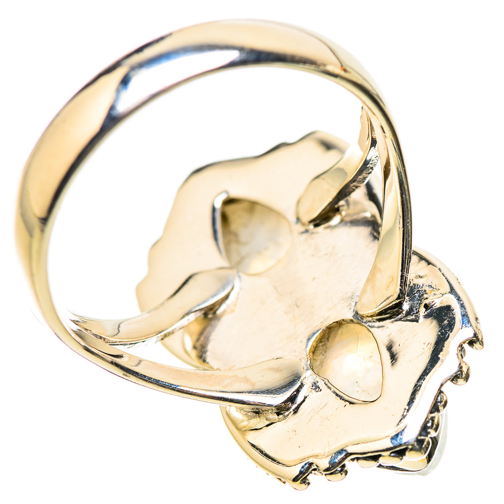 Rainbow Moonstone Rings handcrafted by Ana Silver Co - RING134180 - Photo 3