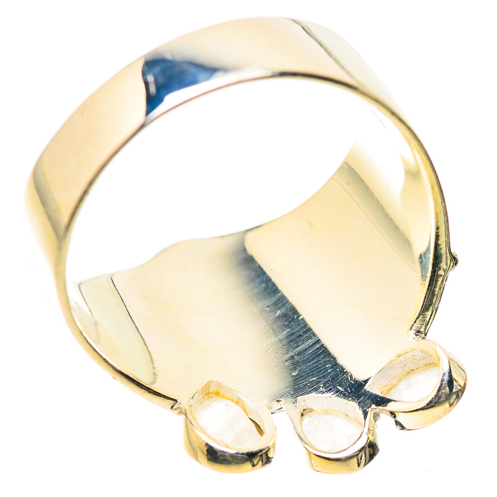 Rainbow Moonstone Rings handcrafted by Ana Silver Co - RING134181 - Photo 3