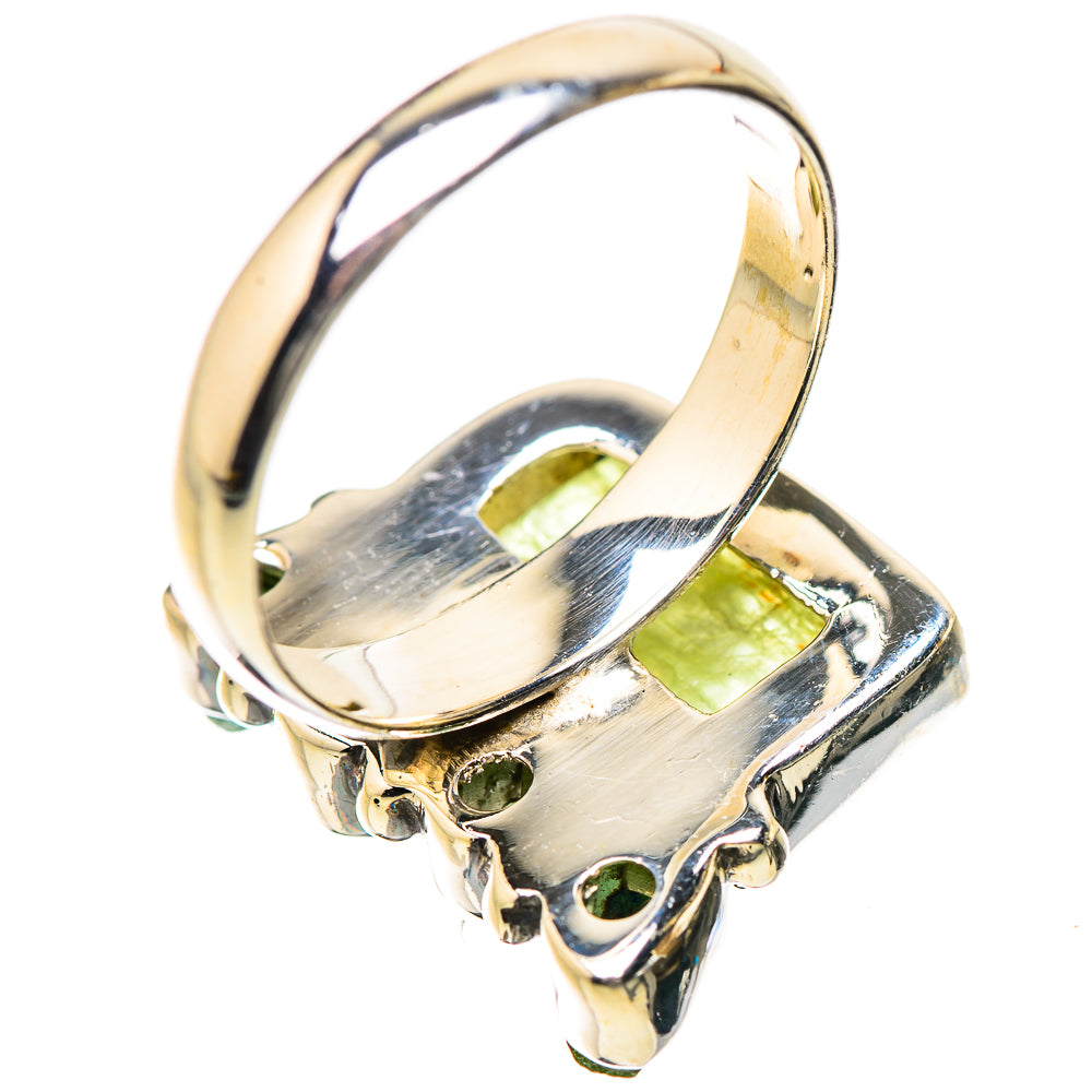 Green Tourmaline Rings handcrafted by Ana Silver Co - RING134185 - Photo 3