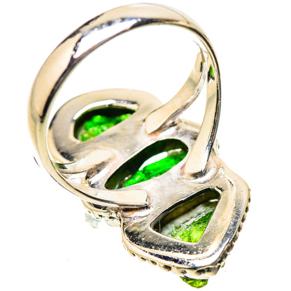 Chrome Diopside Rings handcrafted by Ana Silver Co - RING134191 - Photo 3