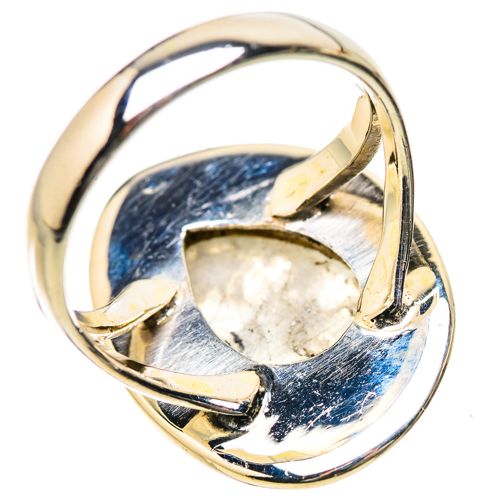 Rainbow Moonstone Rings handcrafted by Ana Silver Co - RING134201 - Photo 3