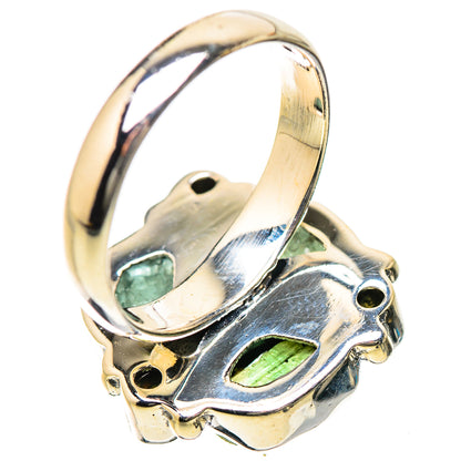 Green Tourmaline, Peridot Rings handcrafted by Ana Silver Co - RING134206 - Photo 3