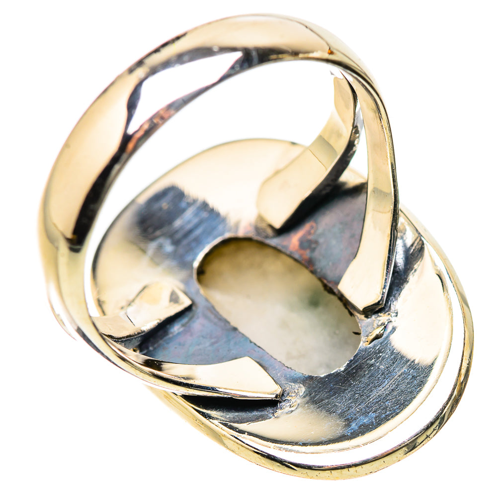 Green Tourmaline In Quartz Rings handcrafted by Ana Silver Co - RING134211 - Photo 3