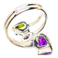 Amethyst, Peridot Rings handcrafted by Ana Silver Co - RING134214 - Photo 3