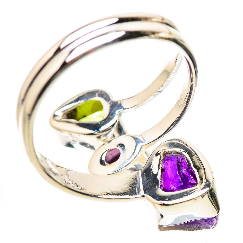 Amethyst, Peridot Rings handcrafted by Ana Silver Co - RING134214 - Photo 3