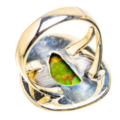 Green Copper Composite Turquoise Rings handcrafted by Ana Silver Co - RING134228 - Photo 3