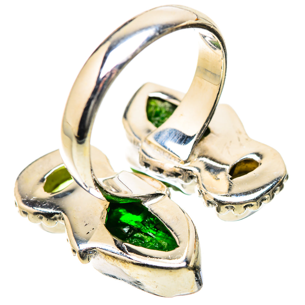 Chrome Diopside, Labradorite, Peridot Rings handcrafted by Ana Silver Co - RING134232 - Photo 3