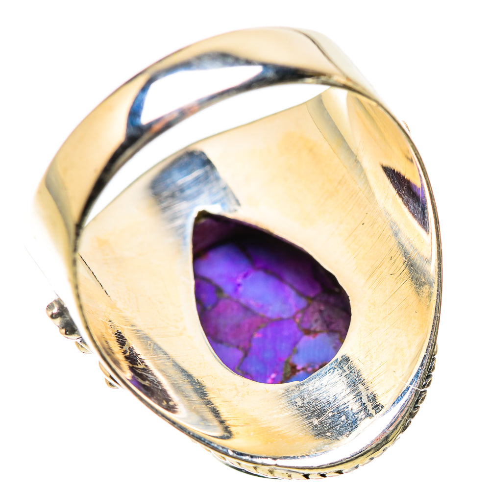 Purple Copper Composite Turquoise Rings handcrafted by Ana Silver Co - RING134250 - Photo 3