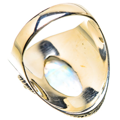 Rainbow Moonstone Rings handcrafted by Ana Silver Co - RING134266 - Photo 3
