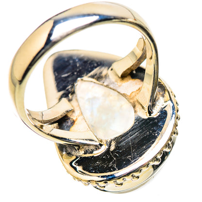 Rainbow Moonstone Rings handcrafted by Ana Silver Co - RING134268 - Photo 3