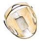 Green Tourmaline In Quartz Rings handcrafted by Ana Silver Co - RING134273 - Photo 3
