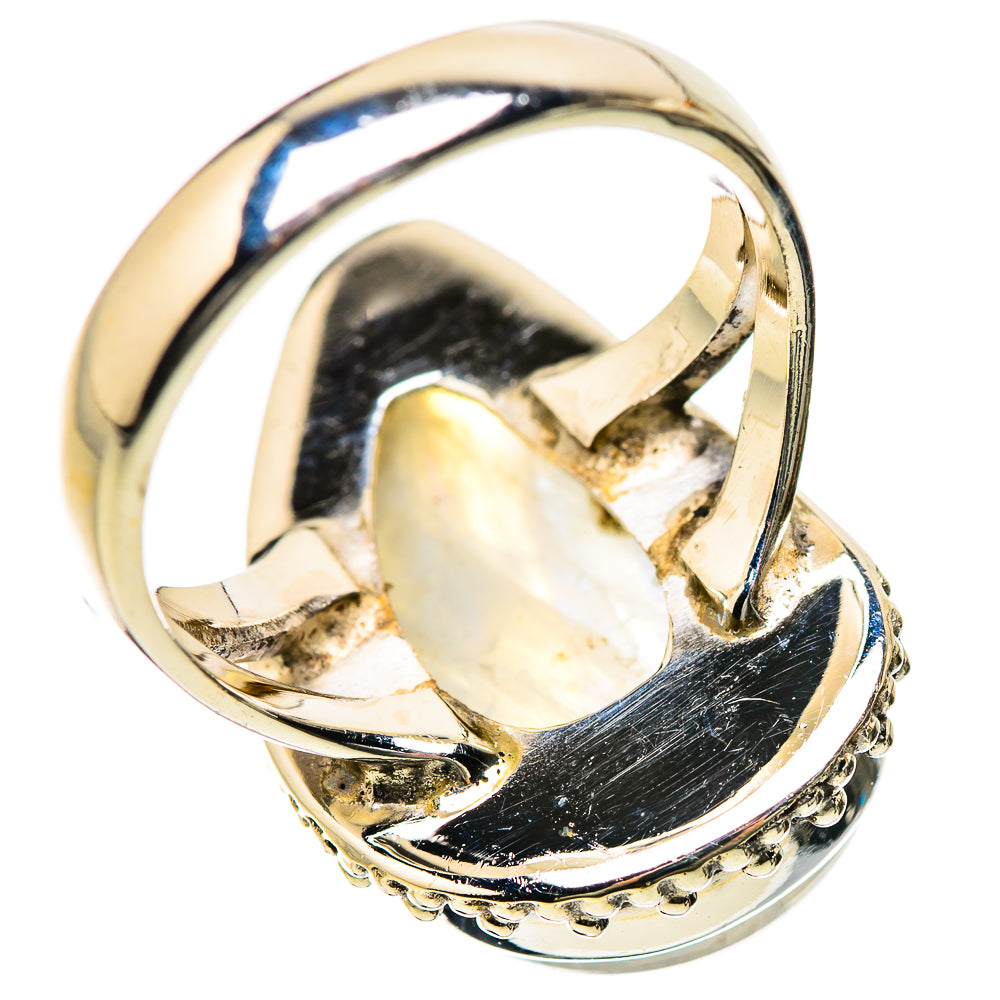 Rainbow Moonstone Rings handcrafted by Ana Silver Co - RING134276 - Photo 3