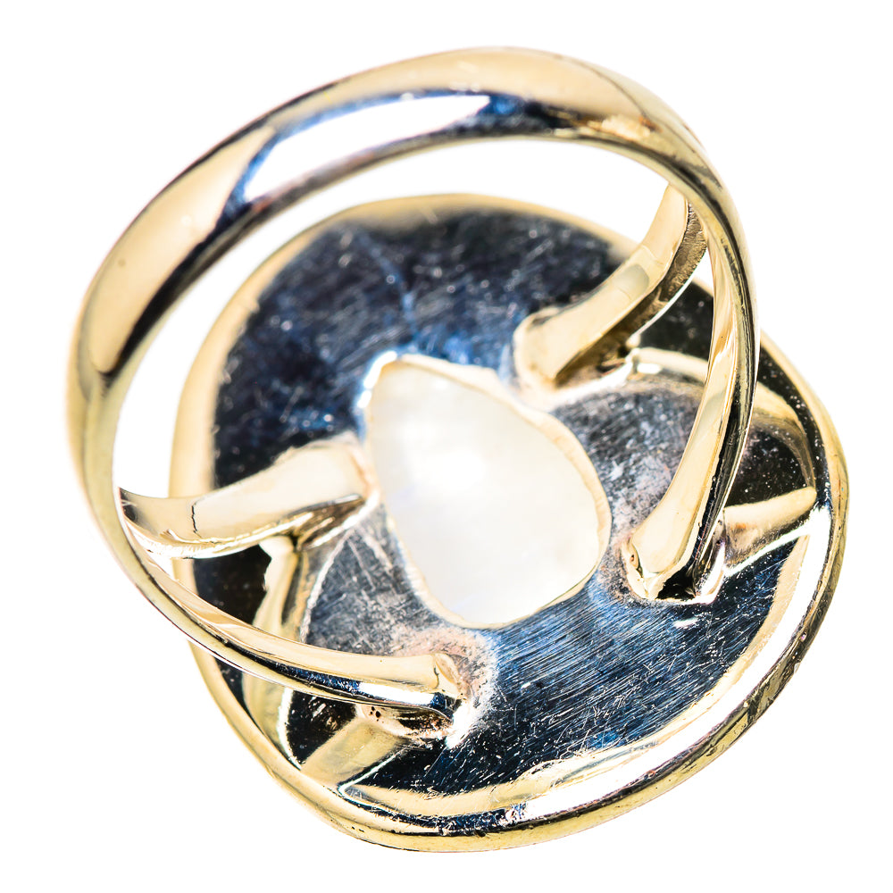 Rainbow Moonstone Rings handcrafted by Ana Silver Co - RING134278 - Photo 3