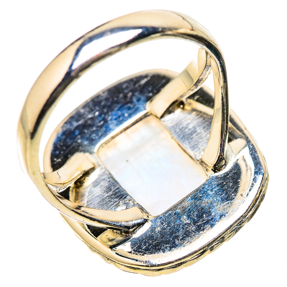 Rainbow Moonstone Rings handcrafted by Ana Silver Co - RING134293 - Photo 3