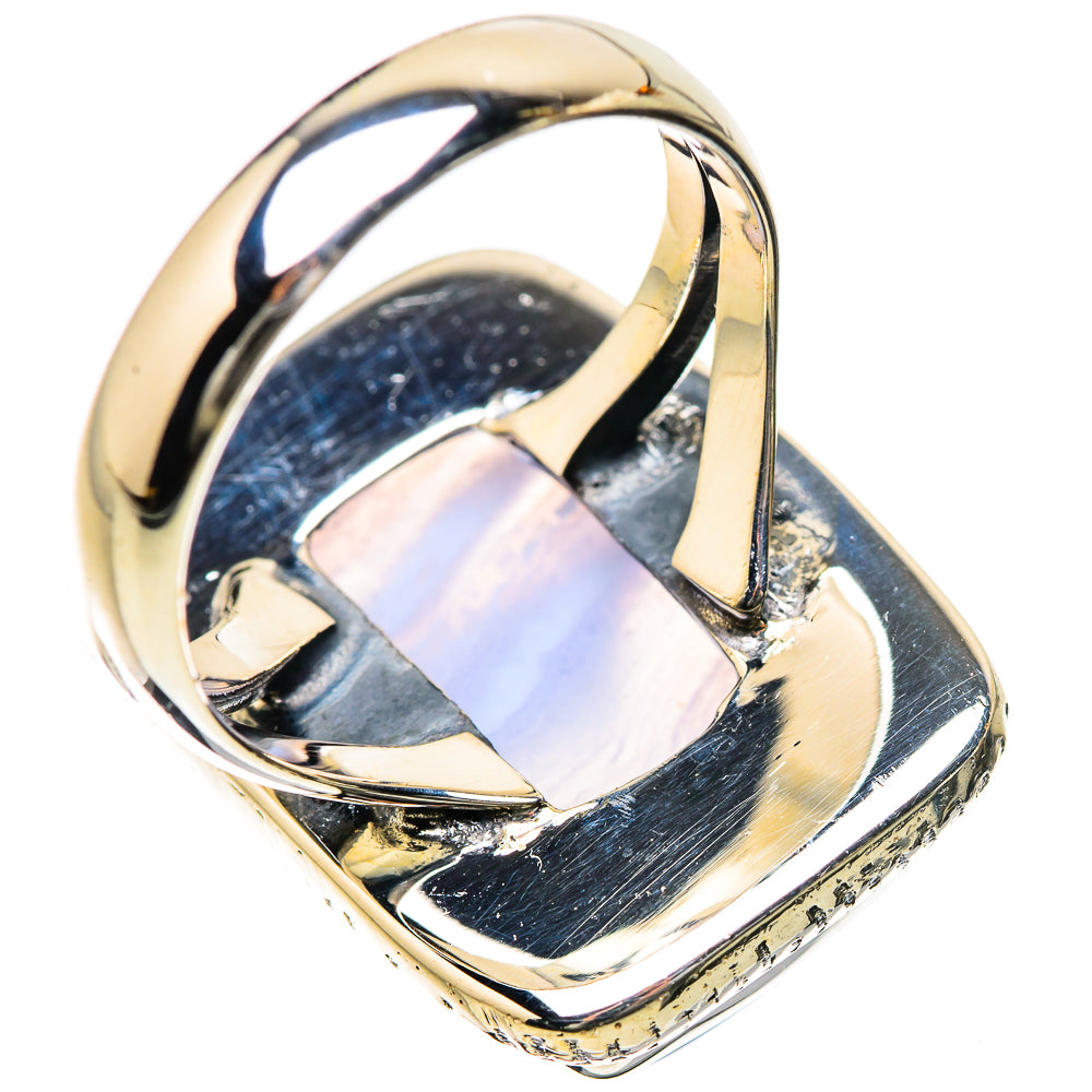 Blue Lace Agate Rings handcrafted by Ana Silver Co - RING134294 - Photo 3
