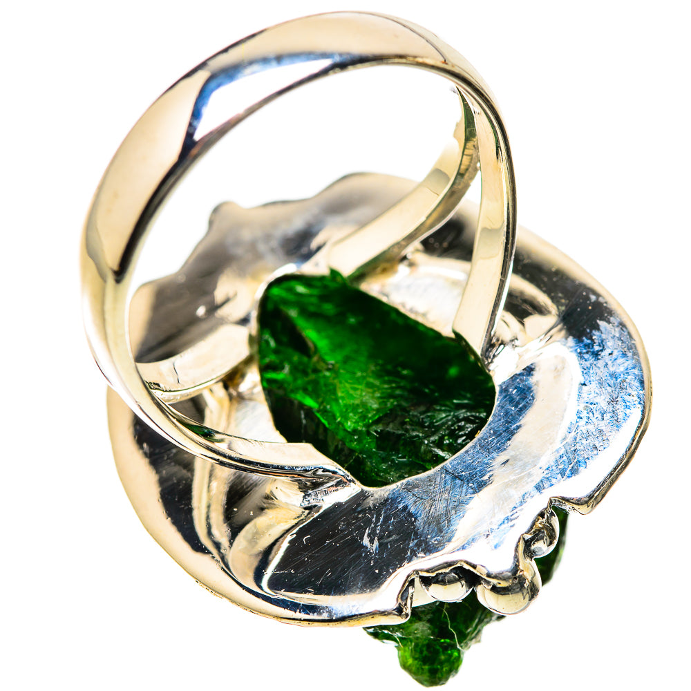 Chrome Diopside Rings handcrafted by Ana Silver Co - RING134306 - Photo 3