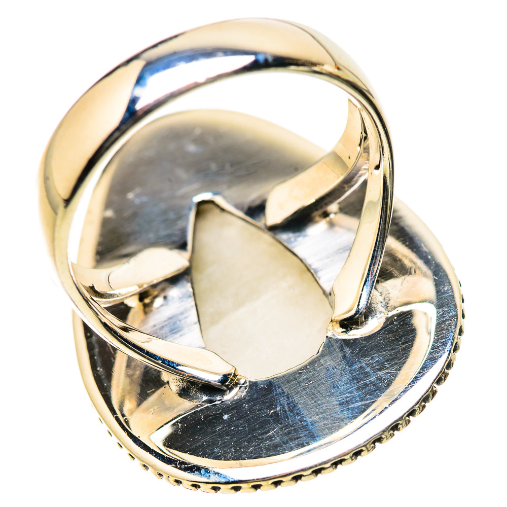 Green Tourmaline In Quartz Rings handcrafted by Ana Silver Co - RING134309 - Photo 3