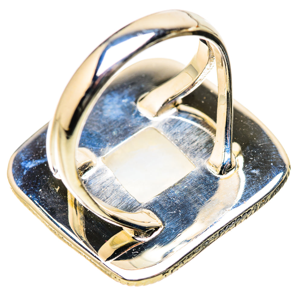 Rainbow Moonstone Rings handcrafted by Ana Silver Co - RING134311 - Photo 3