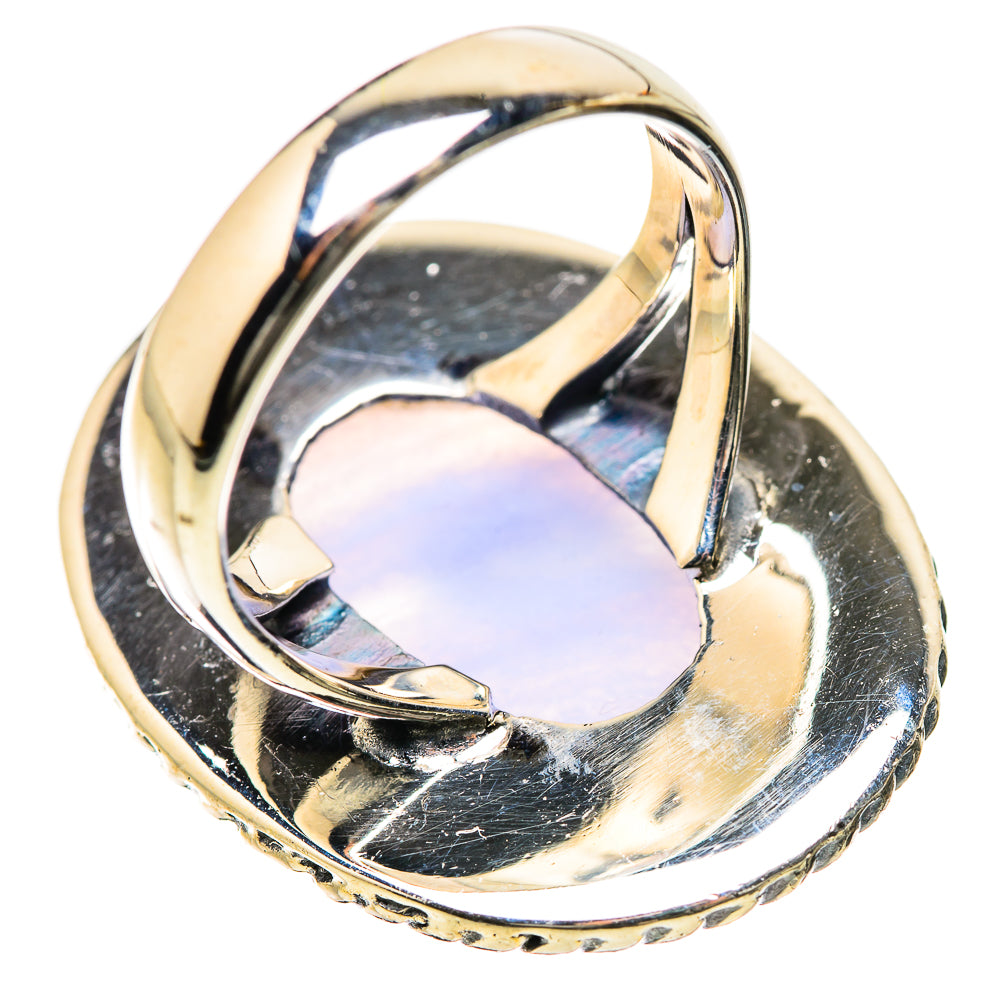 Blue Lace Agate Rings handcrafted by Ana Silver Co - RING134321 - Photo 3
