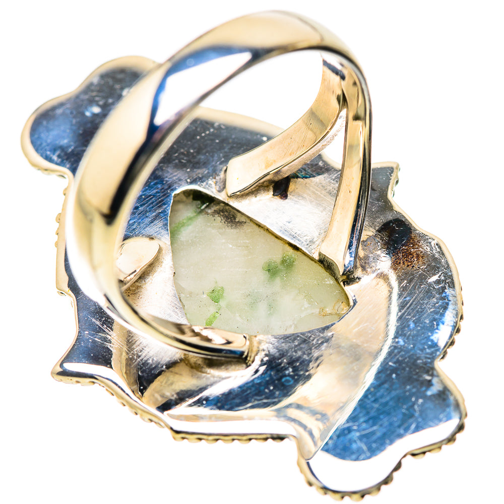 Green Tourmaline In Quartz Rings handcrafted by Ana Silver Co - RING134330 - Photo 3