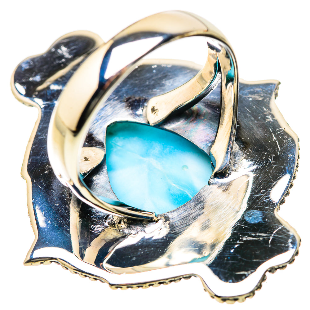 Larimar Rings handcrafted by Ana Silver Co - RING134337 - Photo 3