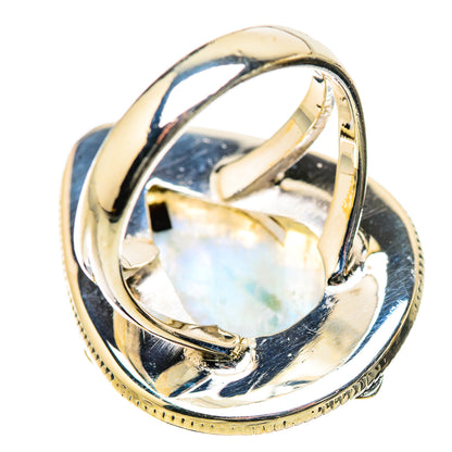 Rainbow Moonstone Rings handcrafted by Ana Silver Co - RING134352 - Photo 3