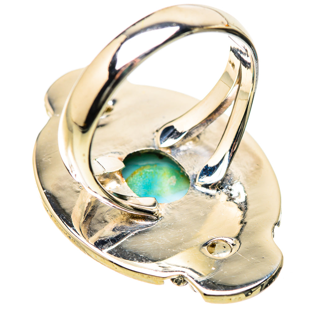 Larimar, Rainbow Moonstone Rings handcrafted by Ana Silver Co - RING134355 - Photo 3