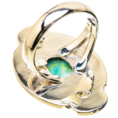 Larimar, Rainbow Moonstone Rings handcrafted by Ana Silver Co - RING134355 - Photo 3
