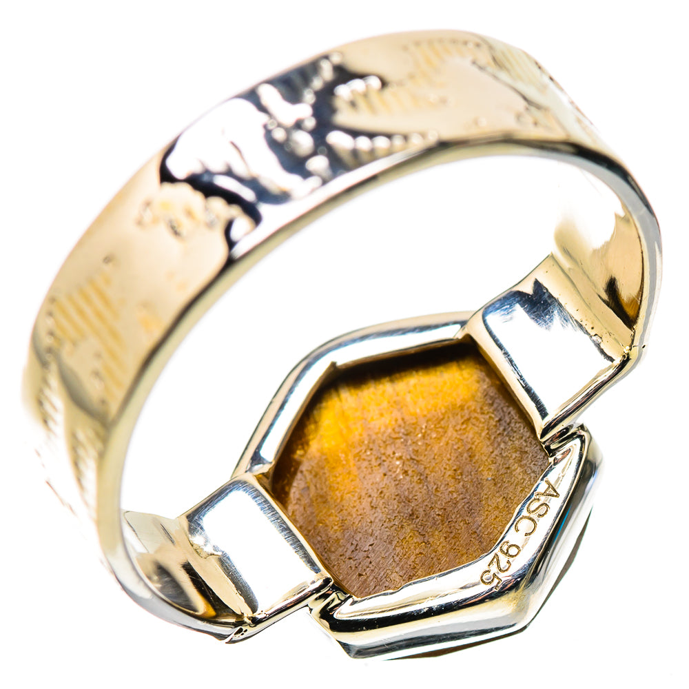 Tiger Eye Rings handcrafted by Ana Silver Co - RING134366 - Photo 3