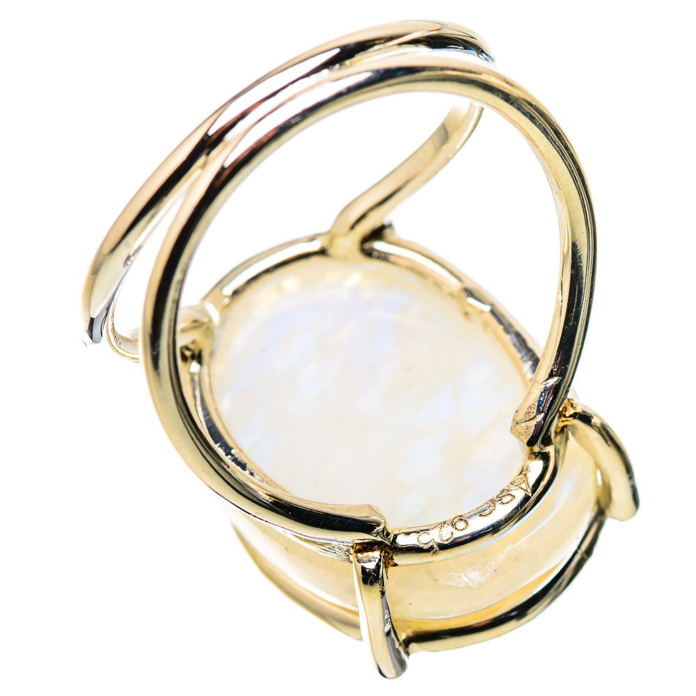 Rainbow Moonstone Rings handcrafted by Ana Silver Co - RING134377 - Photo 3