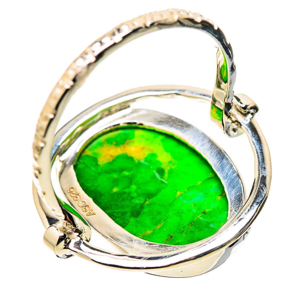 Gaspeite Rings handcrafted by Ana Silver Co - RING134388 - Photo 3