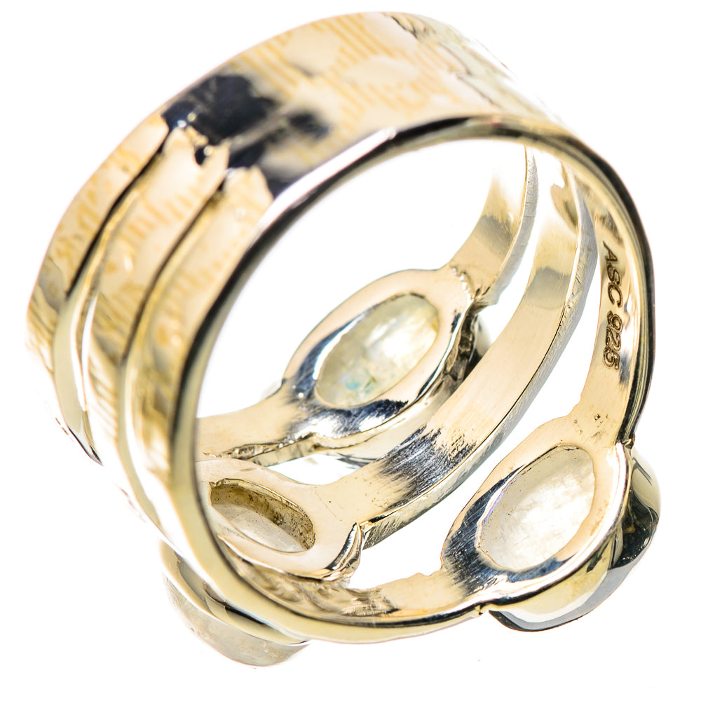 Rainbow Moonstone Rings handcrafted by Ana Silver Co - RING134398 - Photo 3