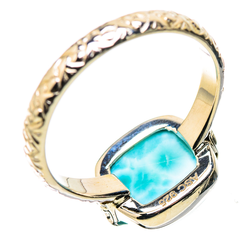 Larimar Rings handcrafted by Ana Silver Co - RING134405 - Photo 3