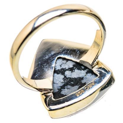 Snowflake Obsidian Rings handcrafted by Ana Silver Co - RING134418 - Photo 3